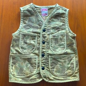 Denim Dungaree Camo Vest